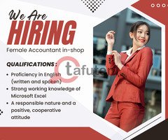 Job Opportunity: In-Shop Female Accountant